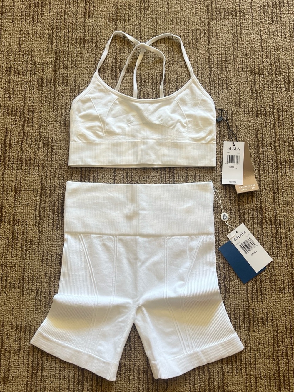 Alala Barre Bra & Barre Seamless Shorts Set